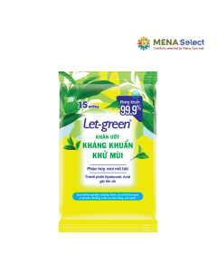 Khăn Ướt Kháng Khuẩn Let-green Gói 15 M