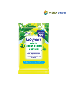 Khăn Ướt Kháng Khuẩn Let-green Gói 15 M
