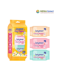 Lốc 6 Khăn Ướt Let-green Mini Gói 12 M