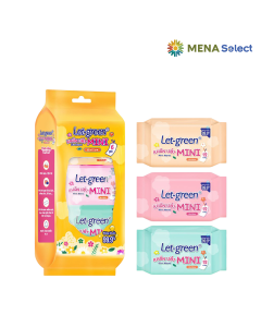 Lốc 6 Khăn Ướt Let-green Mini Gói 12 M