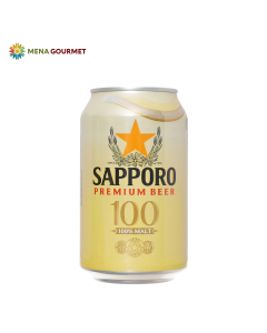Bia Sapporo Premium 100% Lon 330ml