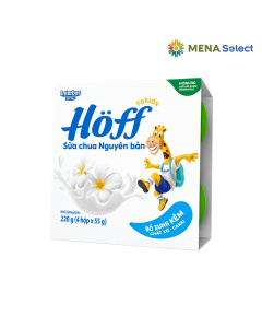 Sữa chua Hoff vị nguyên bản lốc 4 hộp x 55g