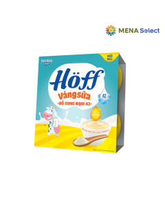 V&aacute;ng sữa Hoff bổ sung đạm A2 lốc 4 hộp x 55g