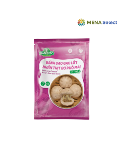 Bánh Bao Gạo Lứt Nhân Thịt Bò Phô Mai Bamboo Gói 240g