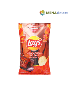 Snack Khoai Tây Lays Sườn Nướng BBQ Brazil Gói 90g