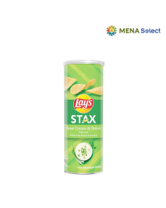 Snack Khoai Tây Lays Stax Kem Chua Hành Tây Lon 90g