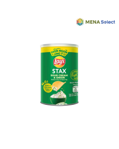 Snack Khoai Tây Lays Stax Vị Kem Chua Hành Tây Lon 30g