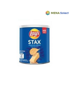 Snack Khoai Tây Lays Stax Vị Phô Mai Cheddar Kiểu Anh Quốc Lon 30g
