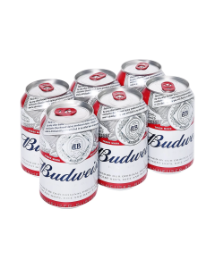 Lốc 6 Bia Budweiser Lon 330ml