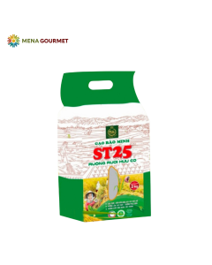 Gạo ST25 Ruộng Rươi Hữu Cơ Bảo Minh Túi 2Kg
