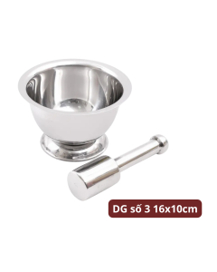 Chày cối inox Duxton DG số 3 16x10cm