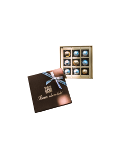 Sô cô la Baria nhân hạt mắc ca hộp 9 viên 90g