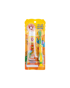 Bàn chải và Gel đánh răng trẻ em EQ Tech Junior cam 75g