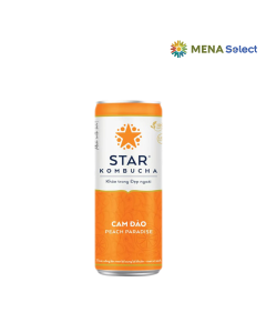 Trà Lên Men Cam Đào Star Kombucha Lon 250ml