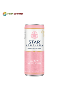 Trà Lên Men Vải Star Kombucha Lon 250ml