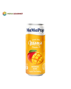 Nước Trái Cây Có Ga Cam Đào Mamapop Lon 330ml