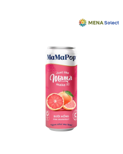 Nước Trái Cây Có Ga Bưởi Hồng Mamapop Lon 330ml