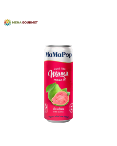 Nước Trái Cây Có Ga Ổi Hồng Mamapop Lon 330ml