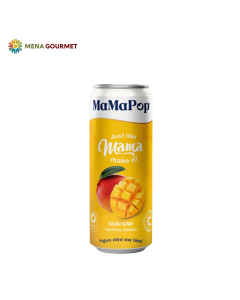 Nước Trái Cây Có Ga Xoài Kiwi Mamapop Lon 330ml
