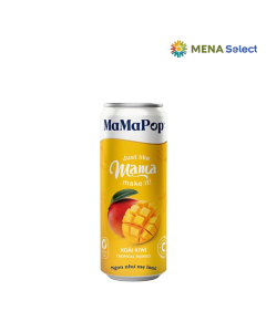 Nước Trái Cây Có Ga Xoài Kiwi Mamapop Lon 330ml