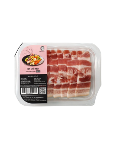 Ba chỉ heo Freshfoco rã đông cắt lát khay 200g