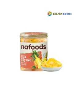 Dứa sấy dẻo Nafoods ít đường hũ 186g