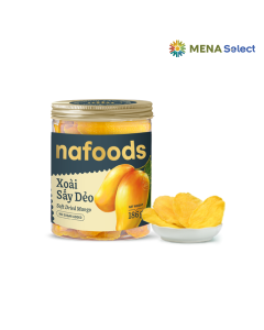 Xoài sấy dẻo Nafoods không đường hũ 186g