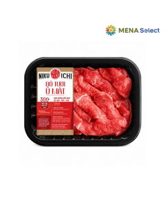 Đ&ugrave;i b&ograve; Niku-Ichi th&aacute;i l&aacute;t mỏng Round Slice khay 200g