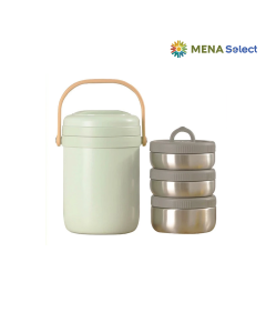 Hộp Cơm Giữ Nhiệt 3 Tầng Inox Livingon Xanh Mint
