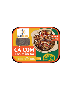 Cá cơm Saky kho mắm tỏi khay 350g