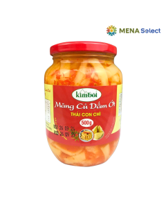 Măng Củ Dấm Ớt Thái Con Chì Kim Bôi Hũ 500g
