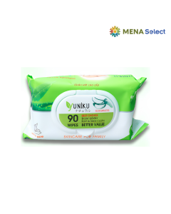 Khăn ướt Yuniku hương lô hội gói 90 tờ