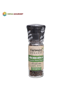 Tiêu Đen Hạt Hữu Cơ Farmers Cối Xay Hũ TT 55g