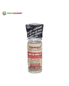 Tiêu Sọ Hạt Hữu Cơ Farmers Cối Xay Hũ TT 55g