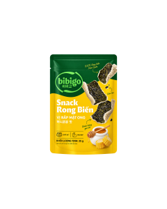Snack rong biển Bibigo vị bắp mật ong gói 25g