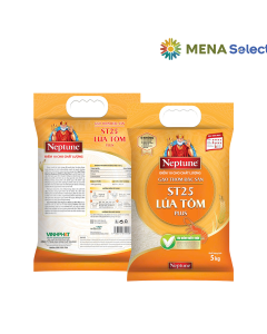 Gạo Thơm Đặc Sản ST25 Plus Lúa Tôm Neptune Túi 5Kg