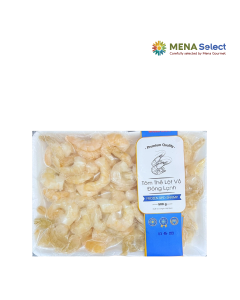 Tôm Thẻ Lột Vỏ Luộc Đông Lạnh Vifoods 71/90 Khay 500g