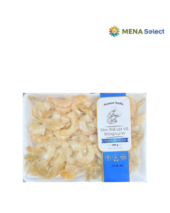 Tôm Thẻ Lột Vỏ Luộc Đông Lạnh Vifoods 71/90 Khay 500g