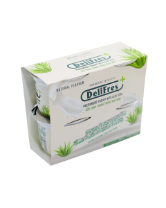 Sữa Chua Thanh Tr&ugrave;ng Nha Đam Delifres+ Lốc 4x80g