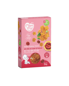Nui Ăn Dặm Mini Vị Gấc Đỏ Mămmy Hộp 100g