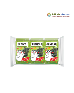 Snack Rong Biển Ăn Liền Genkai T.Thống Không Muối Ít Dầu Gói 3x4g