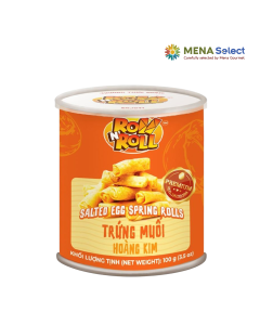 Snack Chả Giò RollnRoll Trứng Muối Hoàng Kim Lon 100g