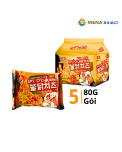 Lốc 5 Gói Mì Trộn Gà Cay Phô Mai ABC 80g