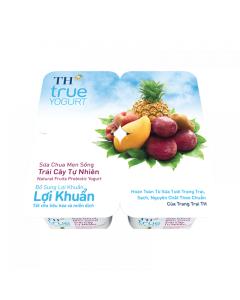 Lốc 4 Hũ Sữa Chua Ăn TH True Yogurt Trái Cây 100g