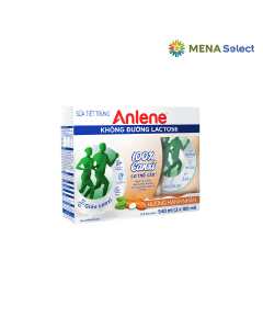 Sữa tiệt trùng Anlene không lactose hương hạnh nhân lốc 3 hộp x 180ml