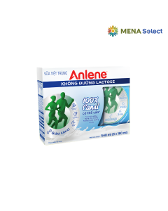 Sữa tiệt trùng Anlene không lactose lốc 3 hộp x 180ml