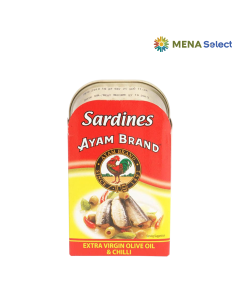 Cá Trích Ngâm Ớt Và Dầu Extra Virgin Olive Ayam Brand Hộp 120g