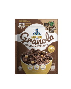 Granola Captain Oats Cacao Hạt Phỉ Gói 200g