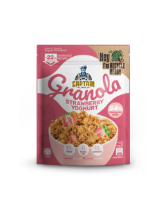 Granola Captain Oats Sữa Chua Dâu Tây Gói 200g
