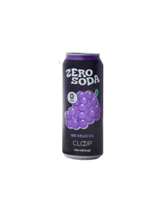 Nước Soda Zero Cloop Hương Nho Lon 500ml